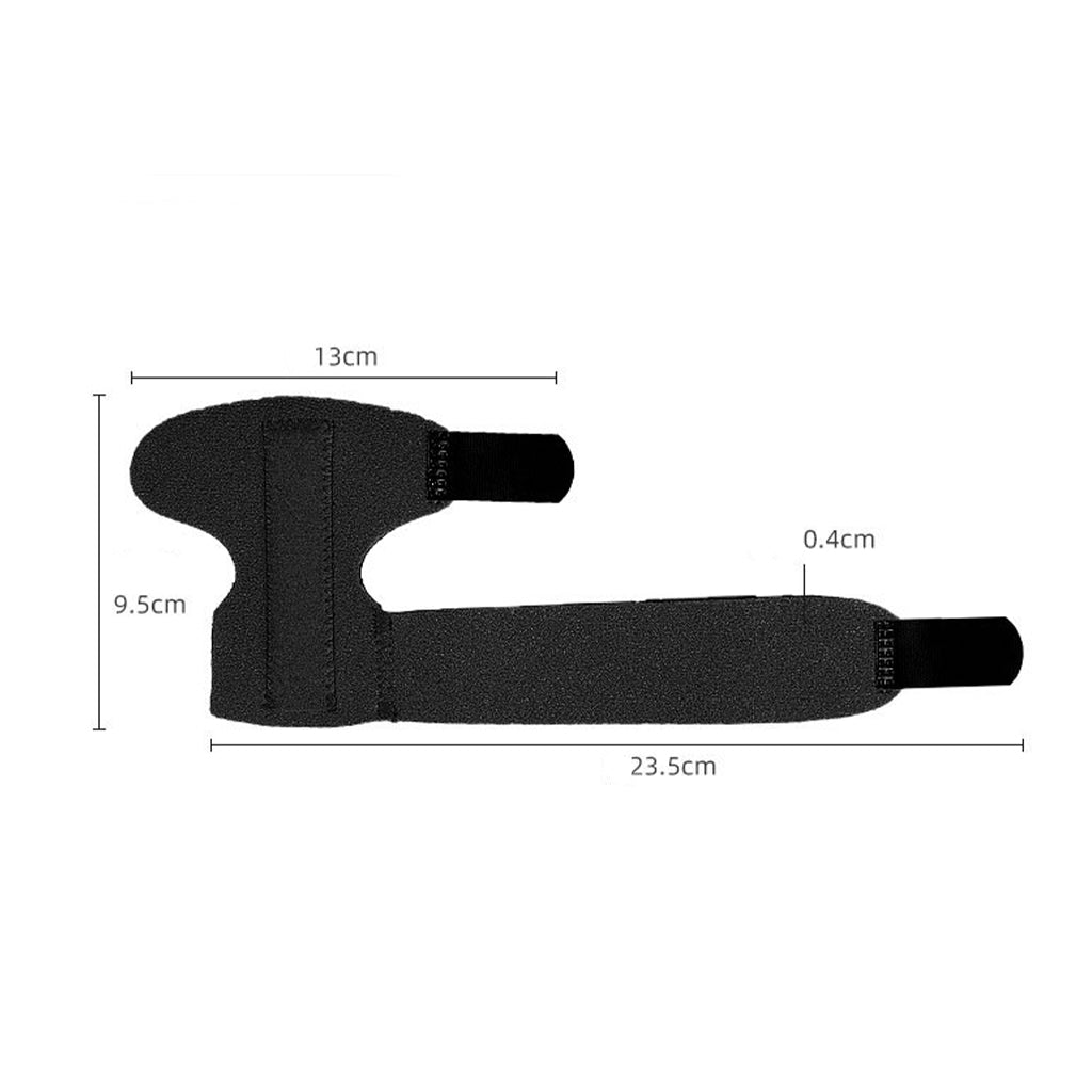 Finger Splint Brace Protection Support Fastening Tape for Broken Finger black left