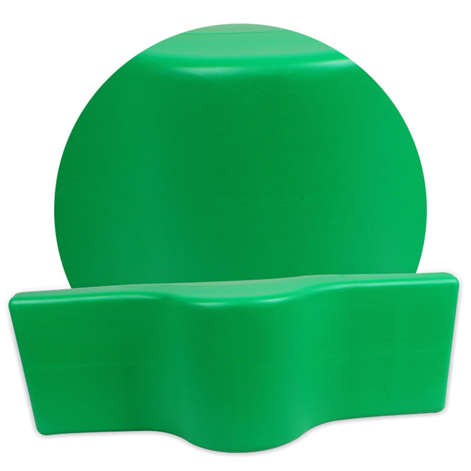 Kids Balance Board Sensory Training Coordination Exercise with 5 Balls Green