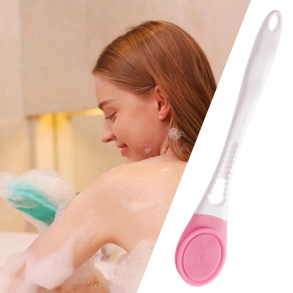 Electric Bath Brush Waterproof 3 Modes 400mAh for Shower Body Massage Pink