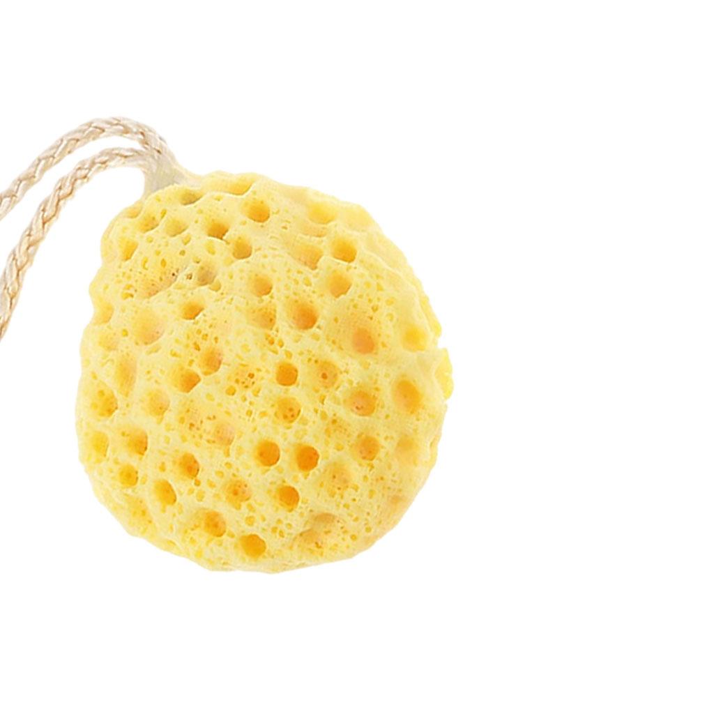Fun Bath Sponge Soft Cute Massage Quick Drying for Baby Adult Mother Kids Yellow