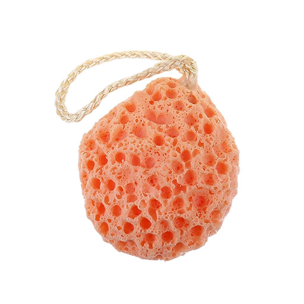 Fun Bath Sponge Soft Cute Massage Quick Drying for Baby Adult Mother Kids Orange