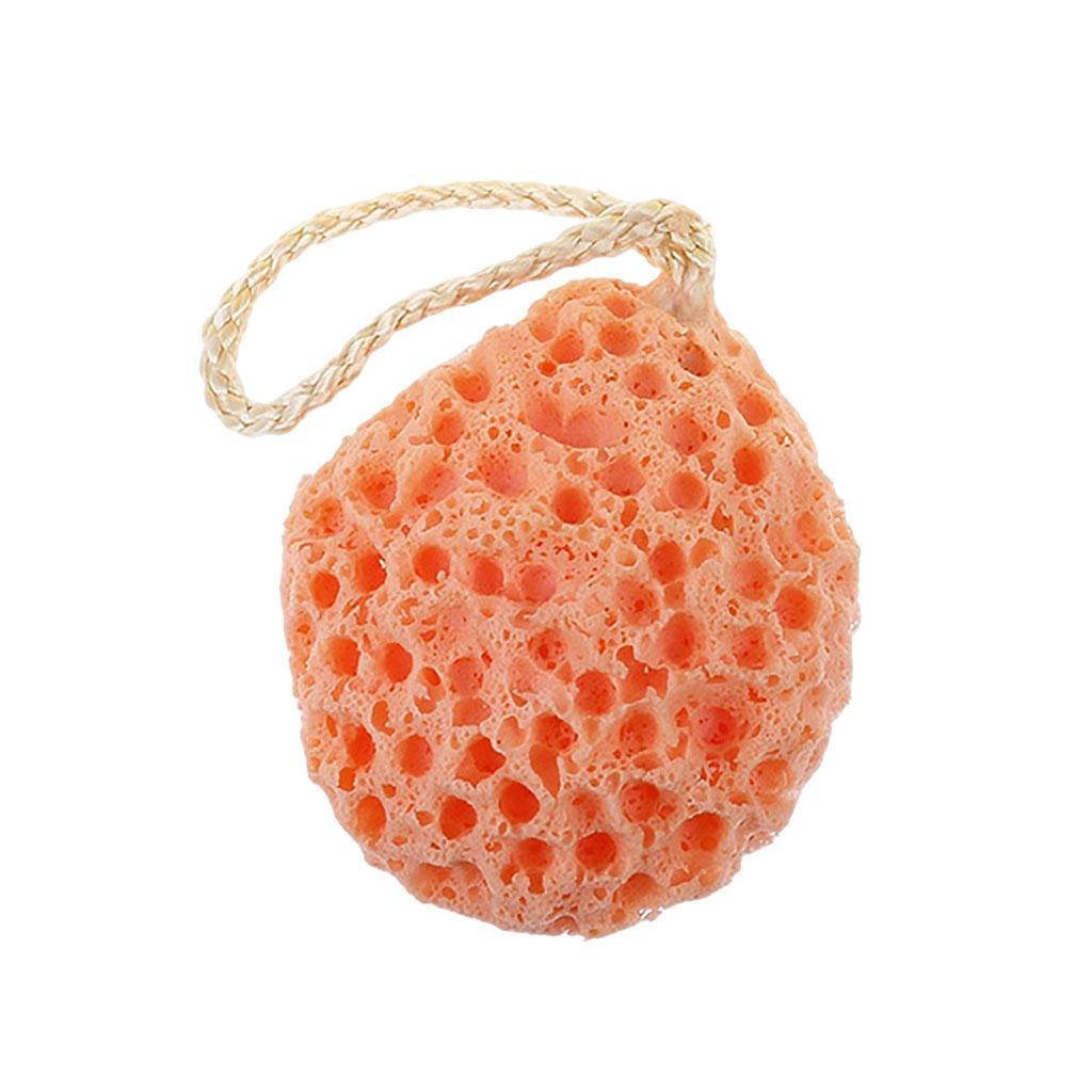 Fun Bath Sponge Soft Cute Massage Quick Drying for Baby Adult Mother Kids Orange