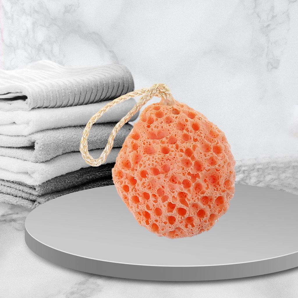 Fun Bath Sponge Soft Cute Massage Quick Drying for Baby Adult Mother Kids Orange