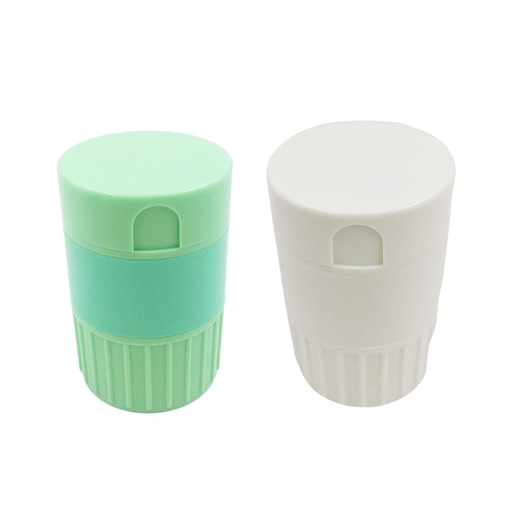Portable Pill Cutter Powder Crusher Grinder Storage Box Organisers Green