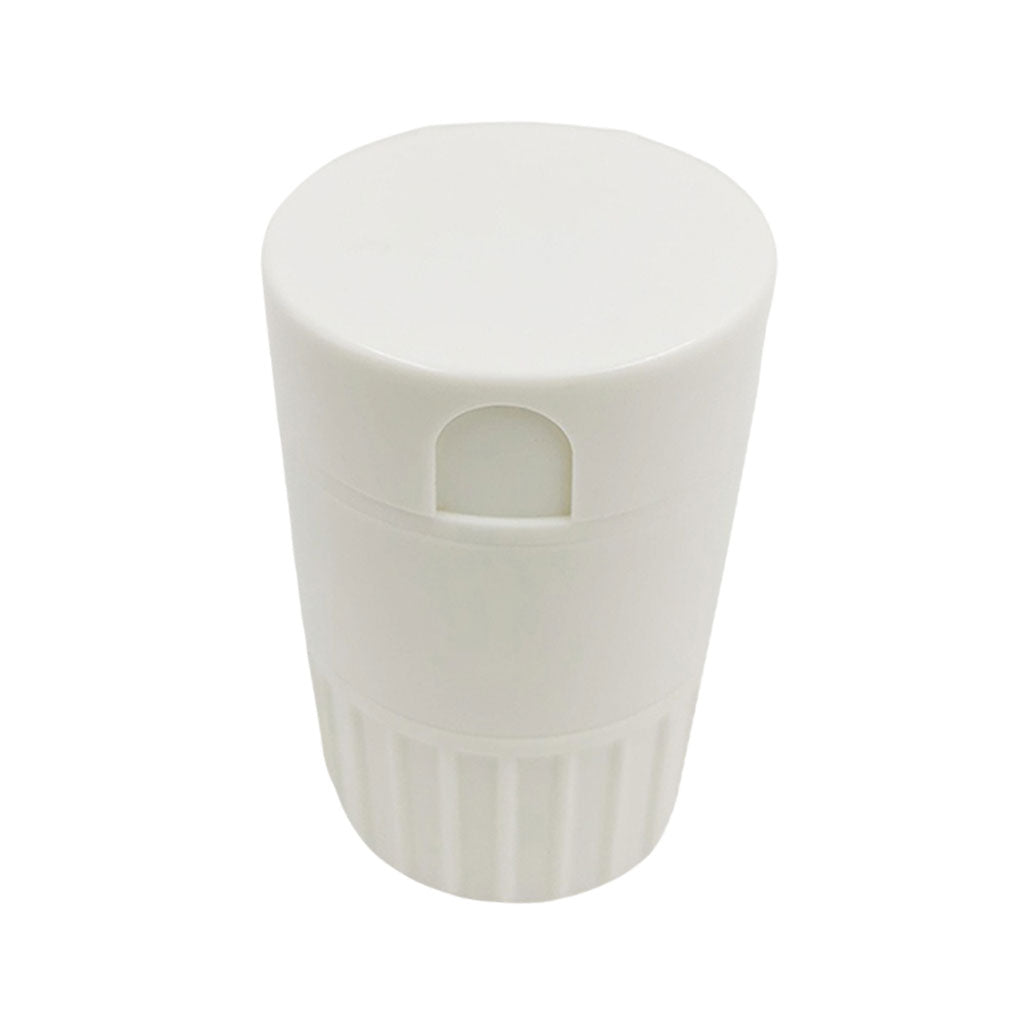 Portable Pill Cutter Powder Crusher Grinder Storage Box Organisers White