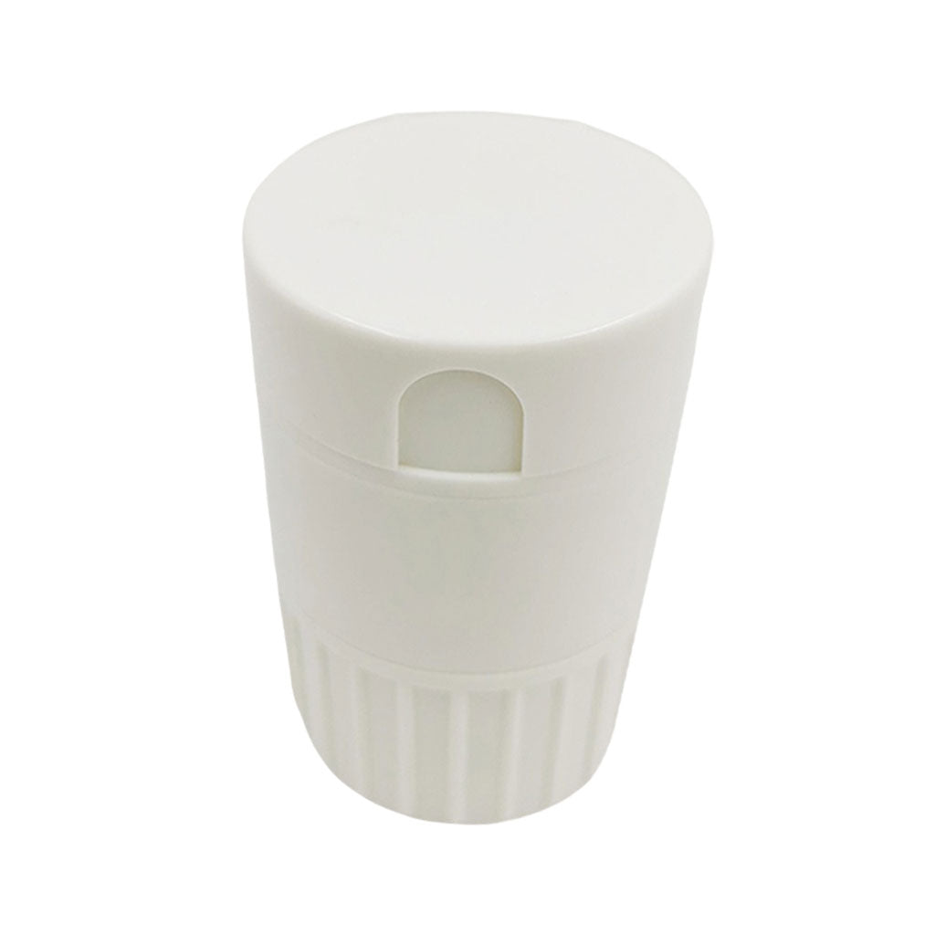 Portable Pill Cutter Powder Crusher Grinder Storage Box Organisers White