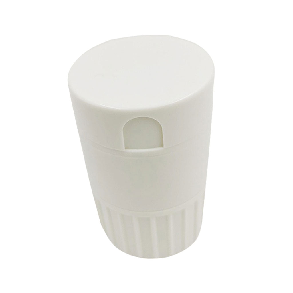 Portable Pill Cutter Powder Crusher Grinder Storage Box Organisers White