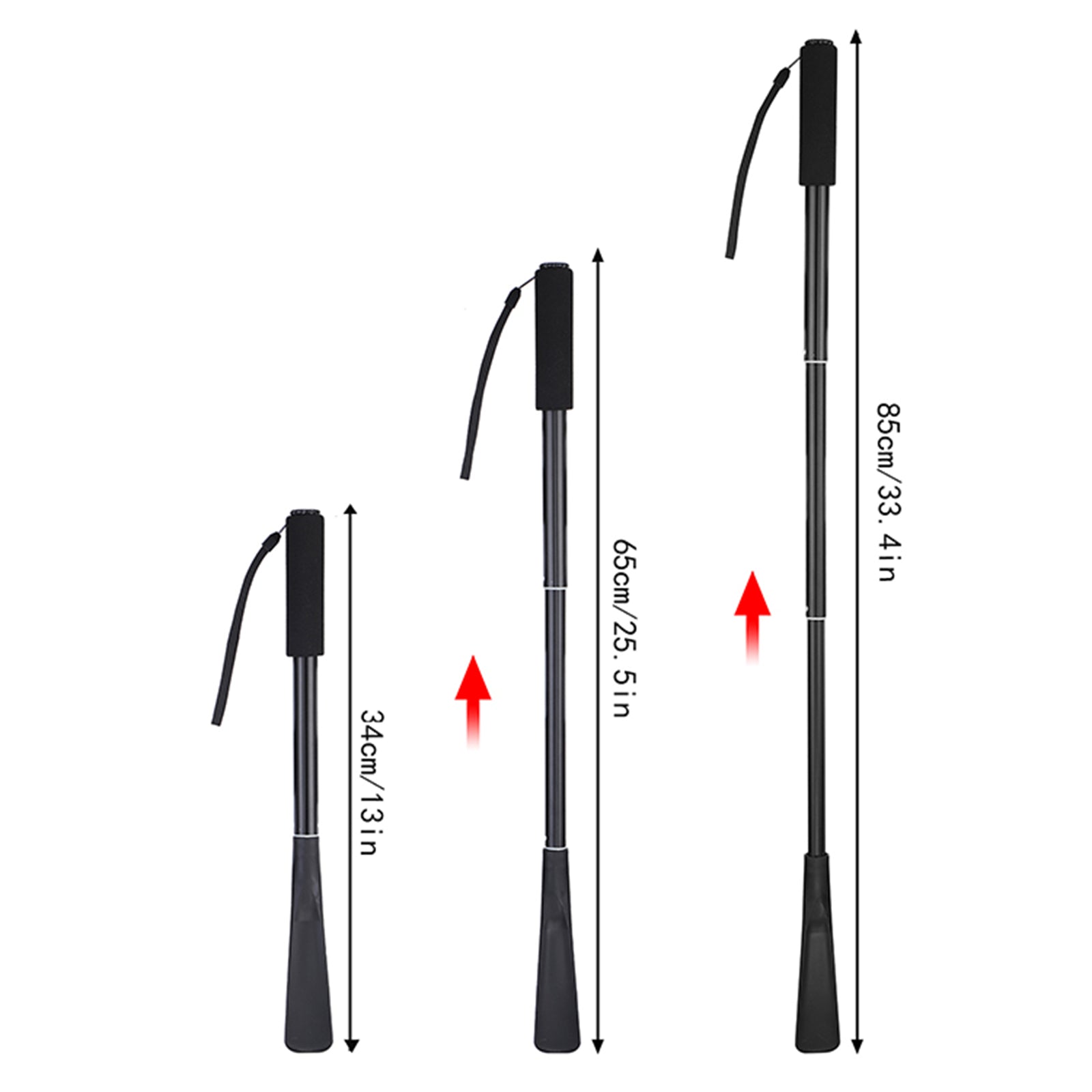 Metal Shoe Horn Assist Tool Long Handled Stainless Steel for Women Kids Men