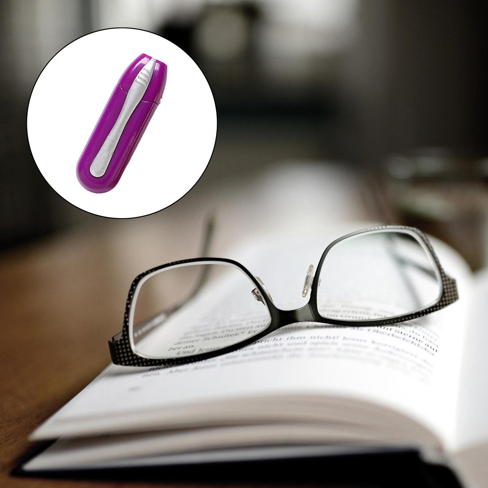 Eyeglass Cleaner No Wipes or Cloth Glass Care Maintenance Spectacles purple