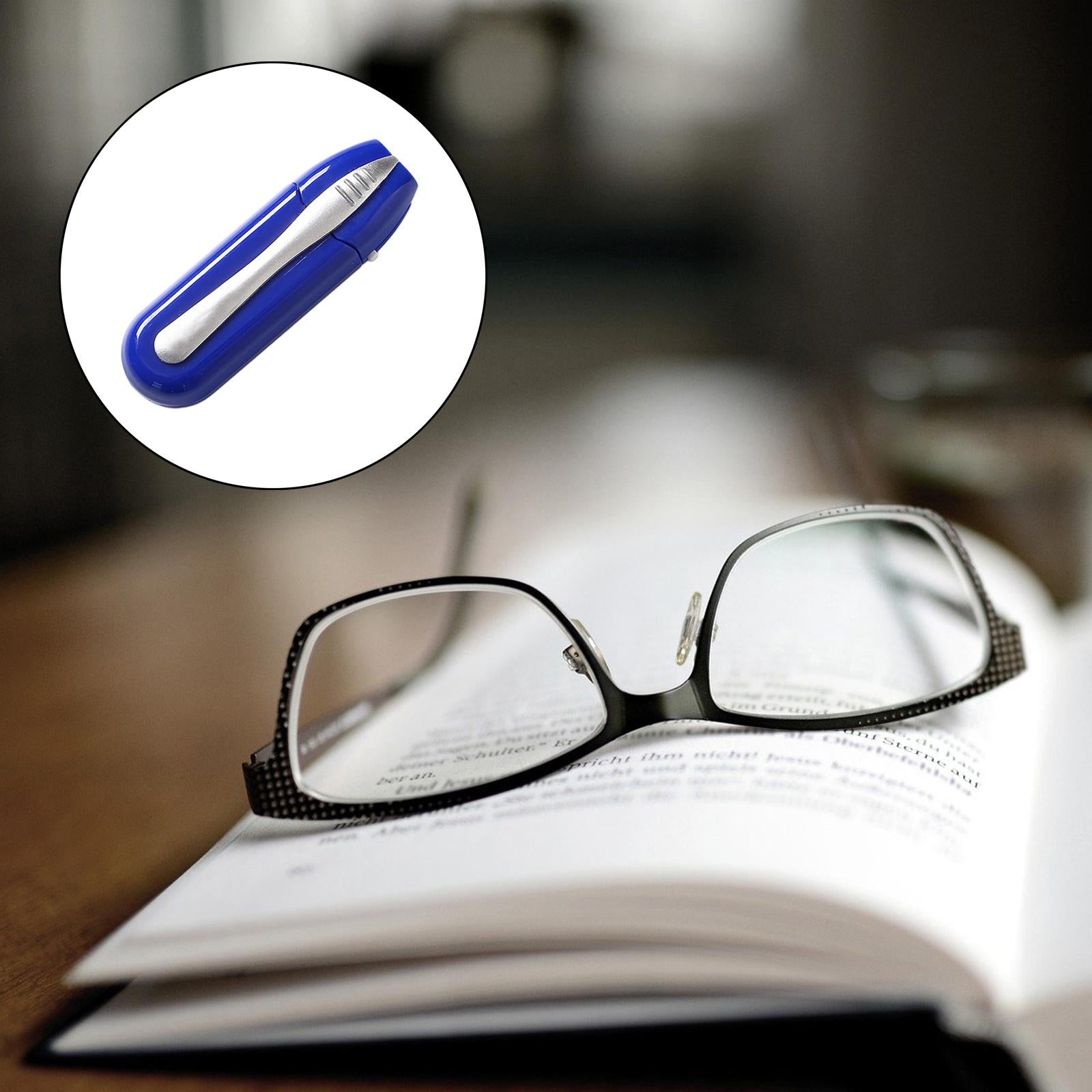 Eyeglass Cleaner No Wipes or Cloth Glass Care Maintenance Spectacles blue