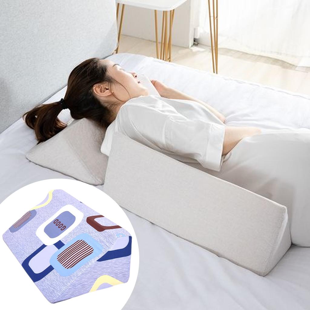 Wedge Pillow Soft with Washable Cover for Sleeping  Checkered cloth