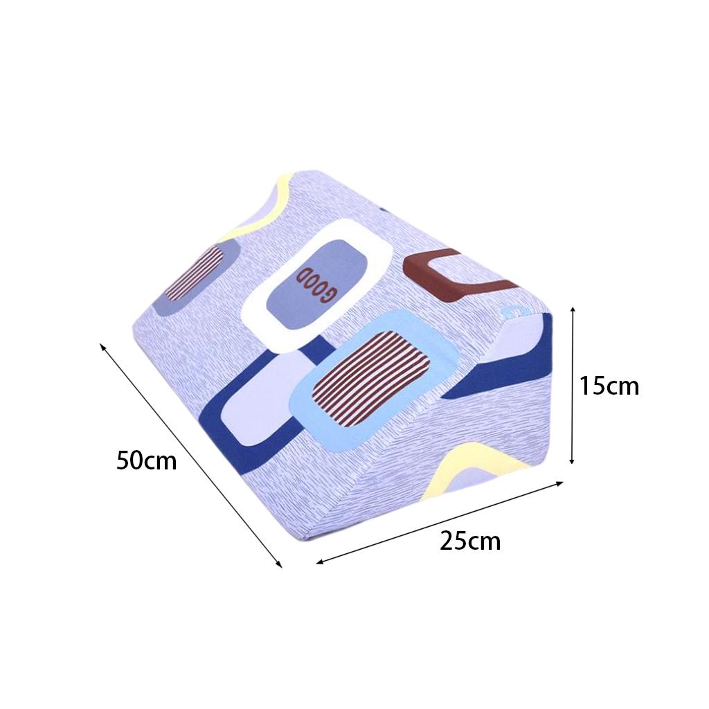 Wedge Pillow Soft with Washable Cover for Sleeping  Checkered cloth