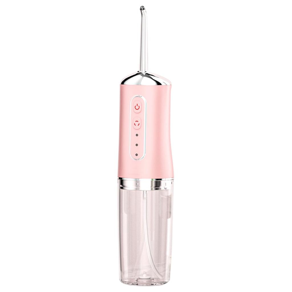 Oral Irrigator Polisher 220ml Water Flosser for Household Use Travel  pink