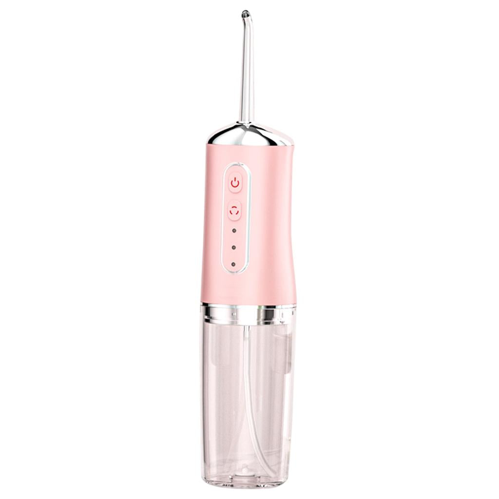 Oral Irrigator Polisher 220ml Water Flosser for Household Use Travel  pink