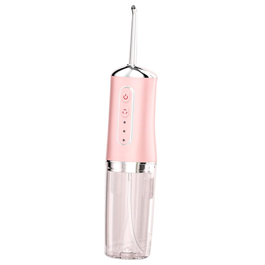 Oral Irrigator Polisher 220ml Water Flosser for Household Use Travel  pink