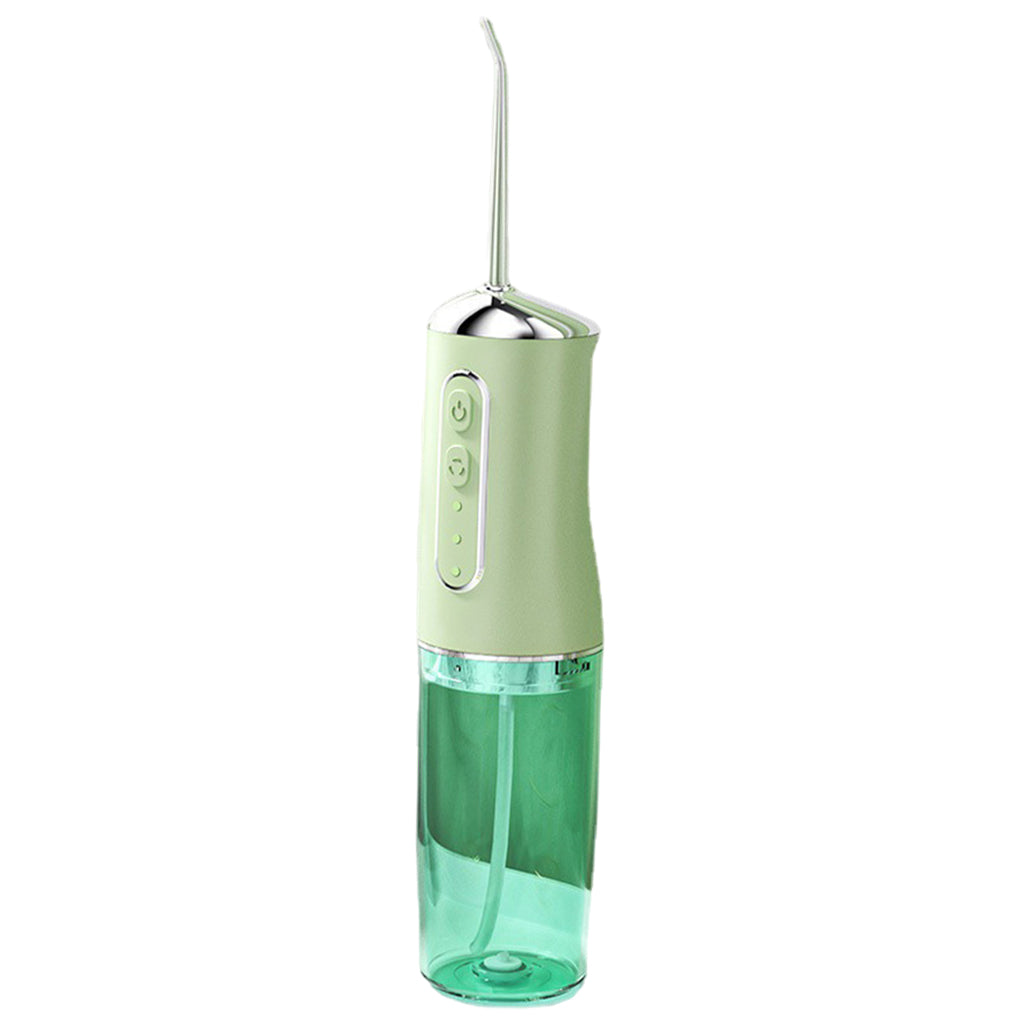 Oral Irrigator Polisher 220ml Water Flosser for Household Use Travel  green