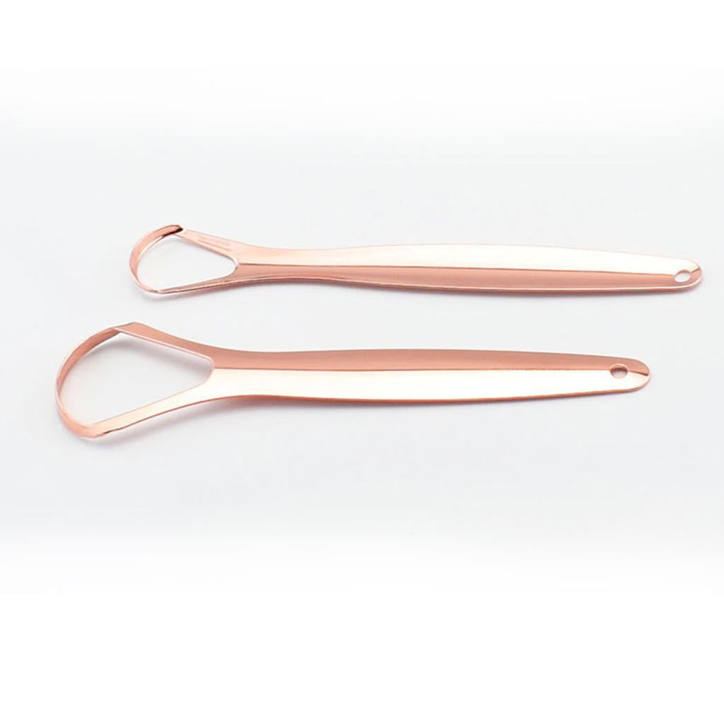 Tongue Coating Scraper Metal for Adults Kid Fresh Breath Big Hollow Scraper