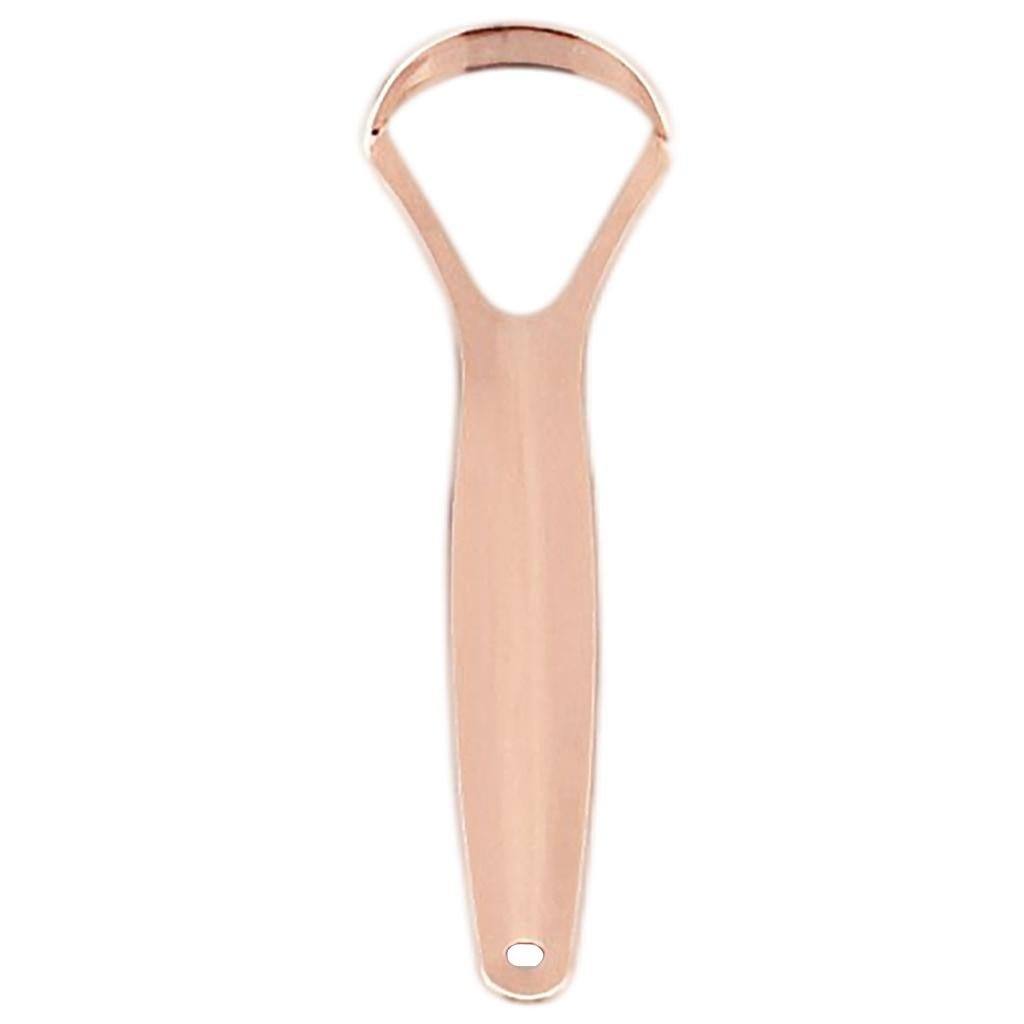 Tongue Coating Scraper Metal for Adults Kid Fresh Breath Big Hollow Scraper