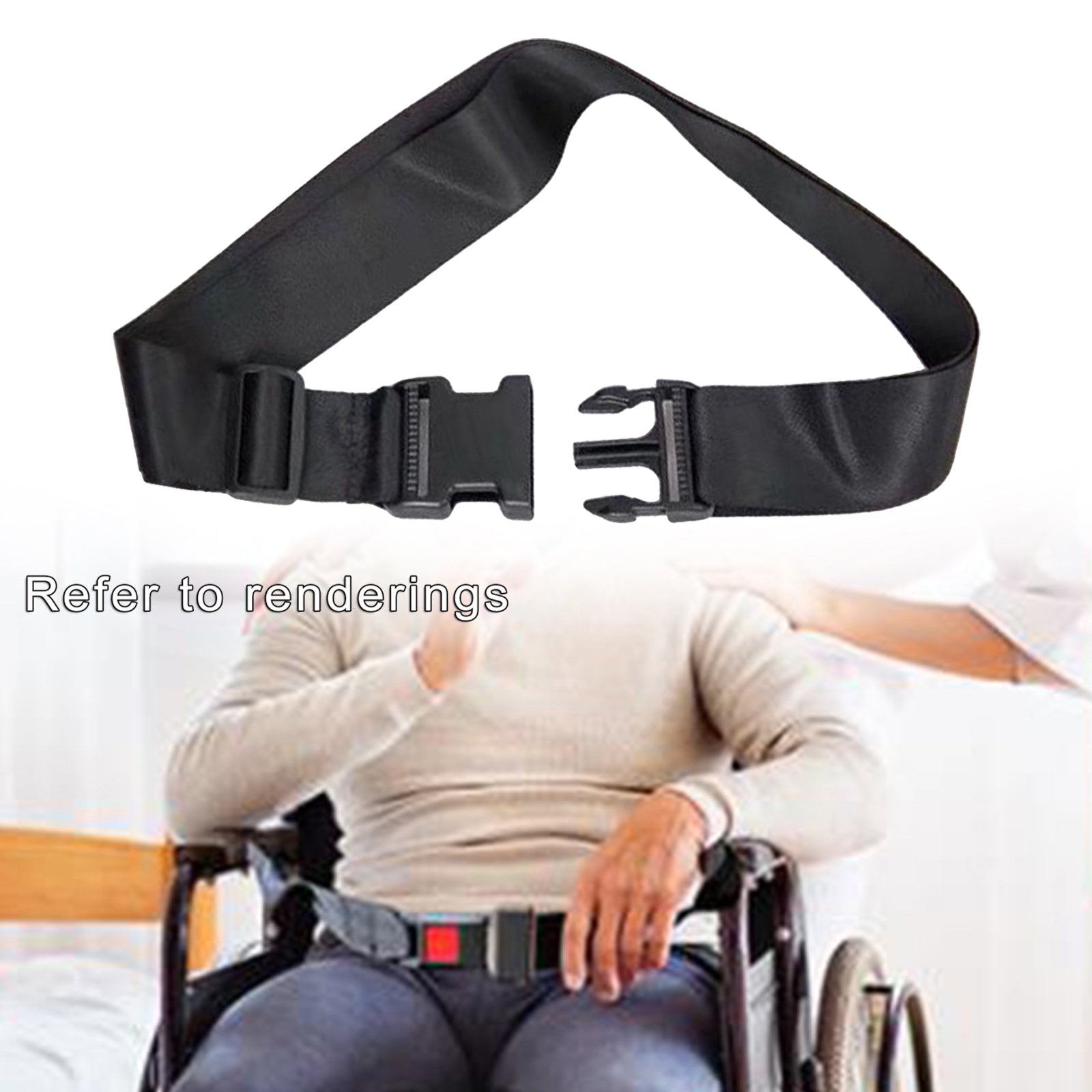 Durable Wheelchair Seat Belt Restraints Straps Harness Patients  2 Meters