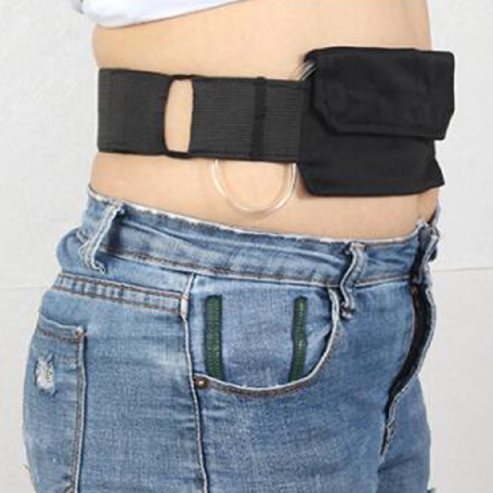 Feeding Tube Belt G Tubes Catheter Holder Peritoneal Dialysis Peg Waist Belt Black