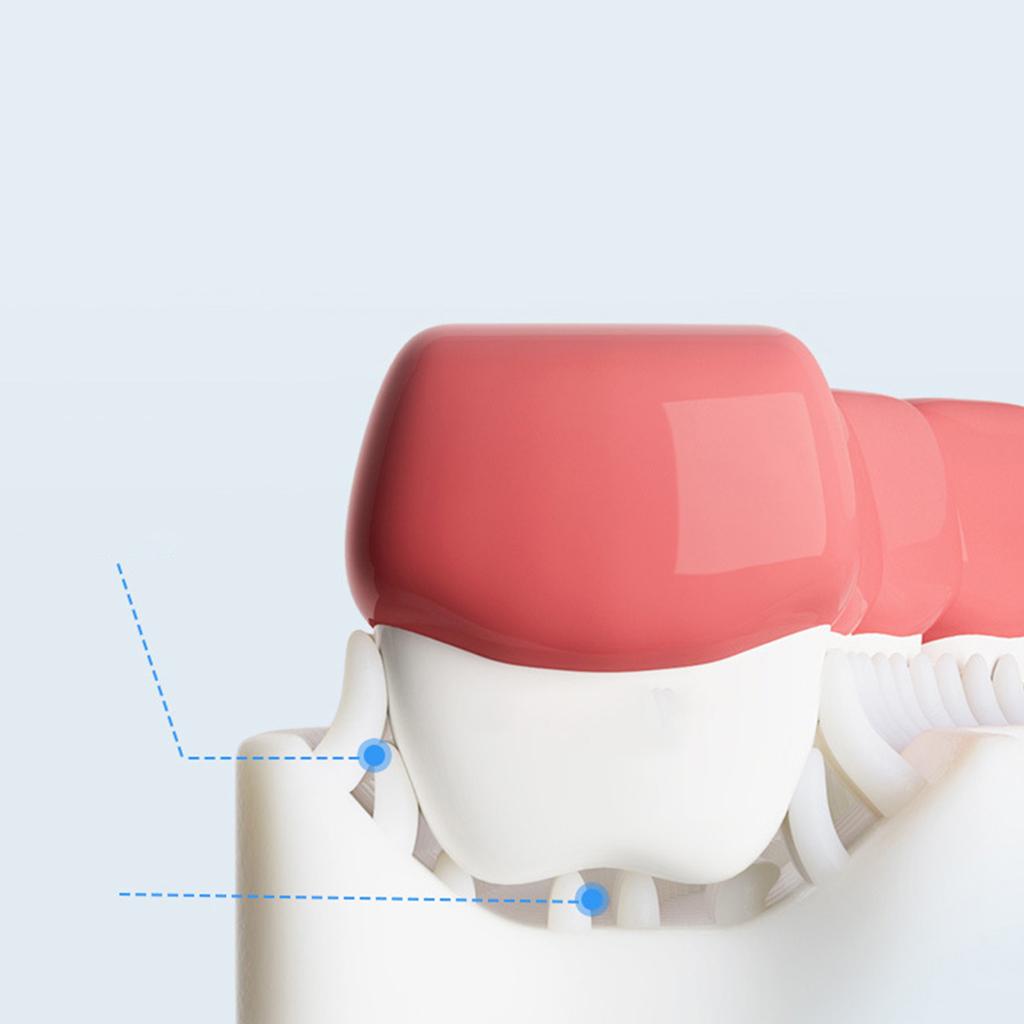 Kids Teeth Cleaning Manual Brush U-Shape Oral Tooth Cleaning Pink 6-12 years