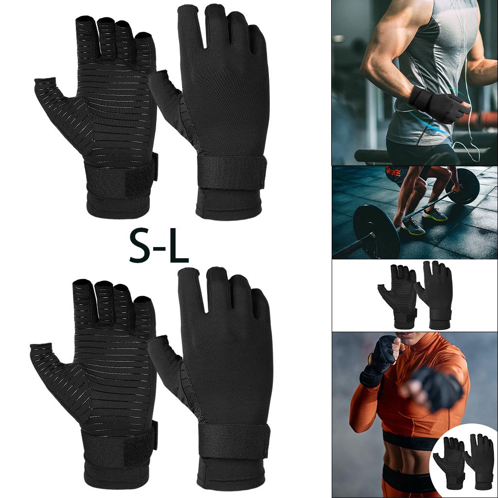 Copper Compression Gloves Women Men Relieve Carpal Tunnel Pain Exercise S
