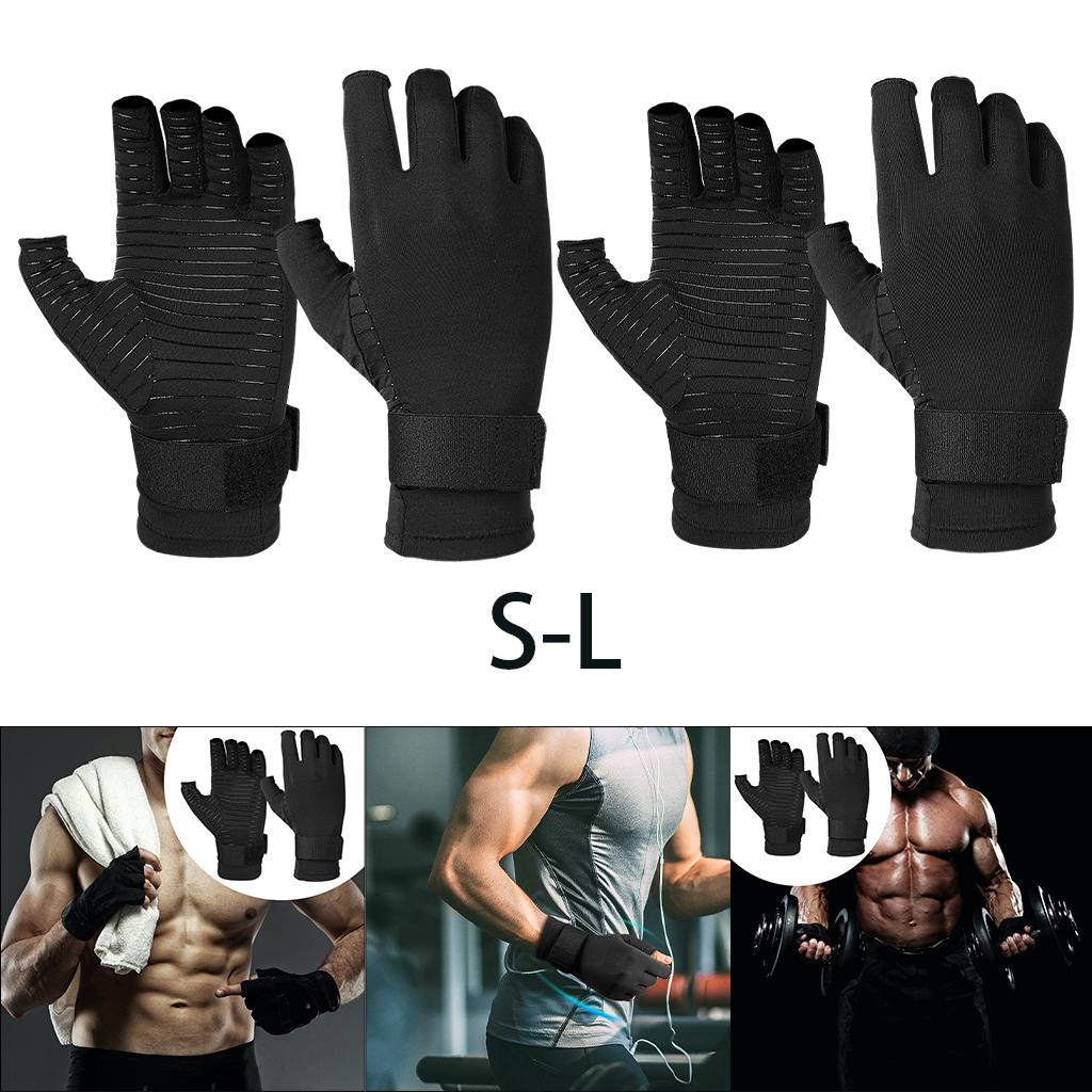 Copper Compression Gloves Women Men Relieve Carpal Tunnel Pain Exercise S