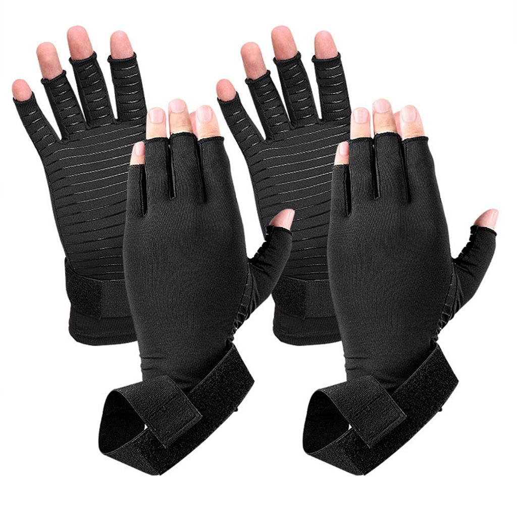 Copper Compression Gloves Women Men Relieve Carpal Tunnel Pain Exercise L