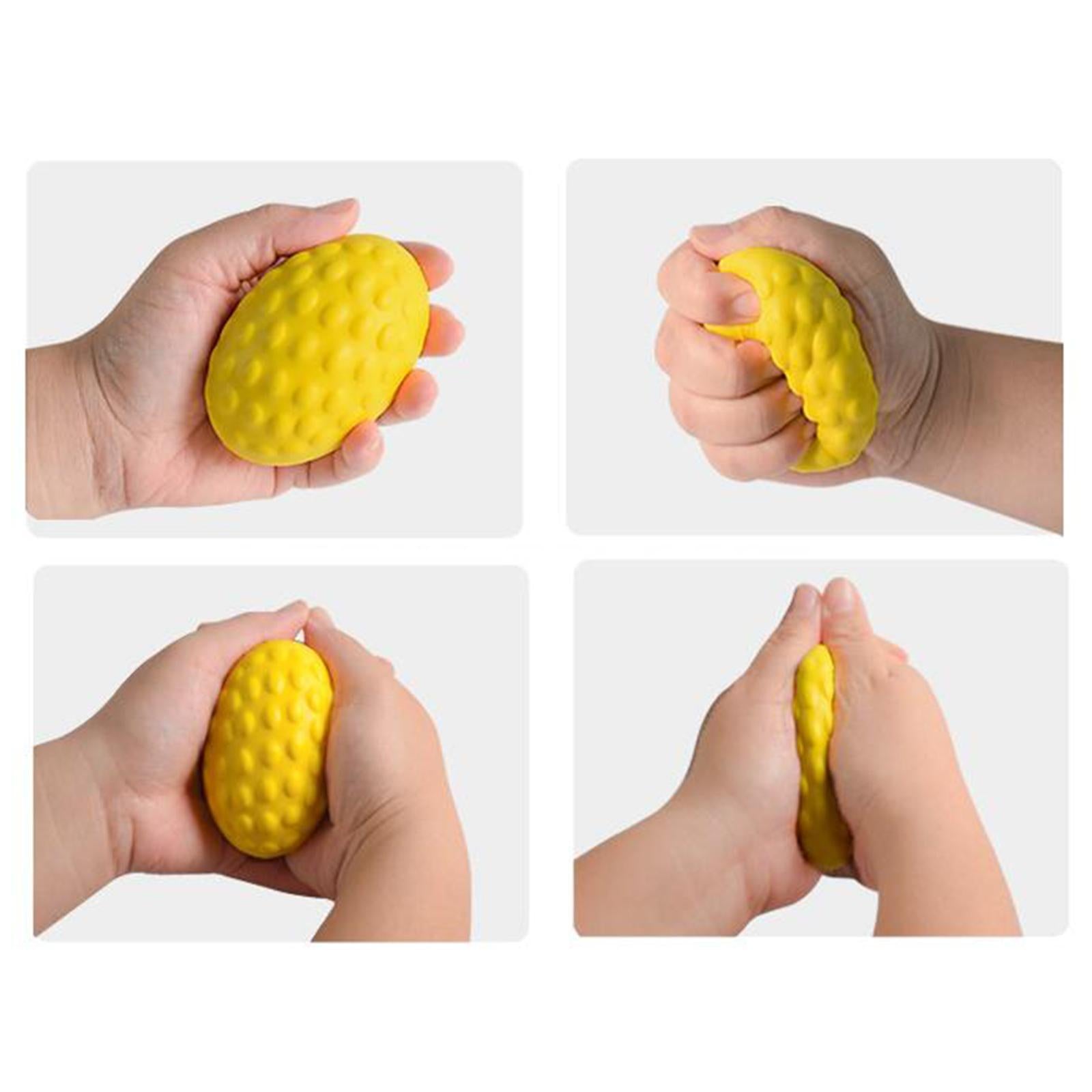 Hand Grip Ball Finger Force Training Oval for Elderly without five finger