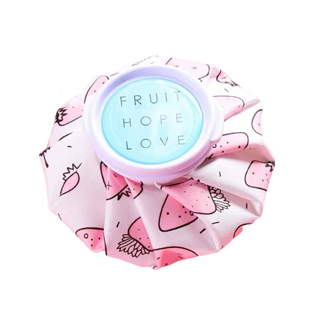 Hot Water Bottle Bag for Hand Warmer Menstrual Cramps Daily Home Supplies Strawberry