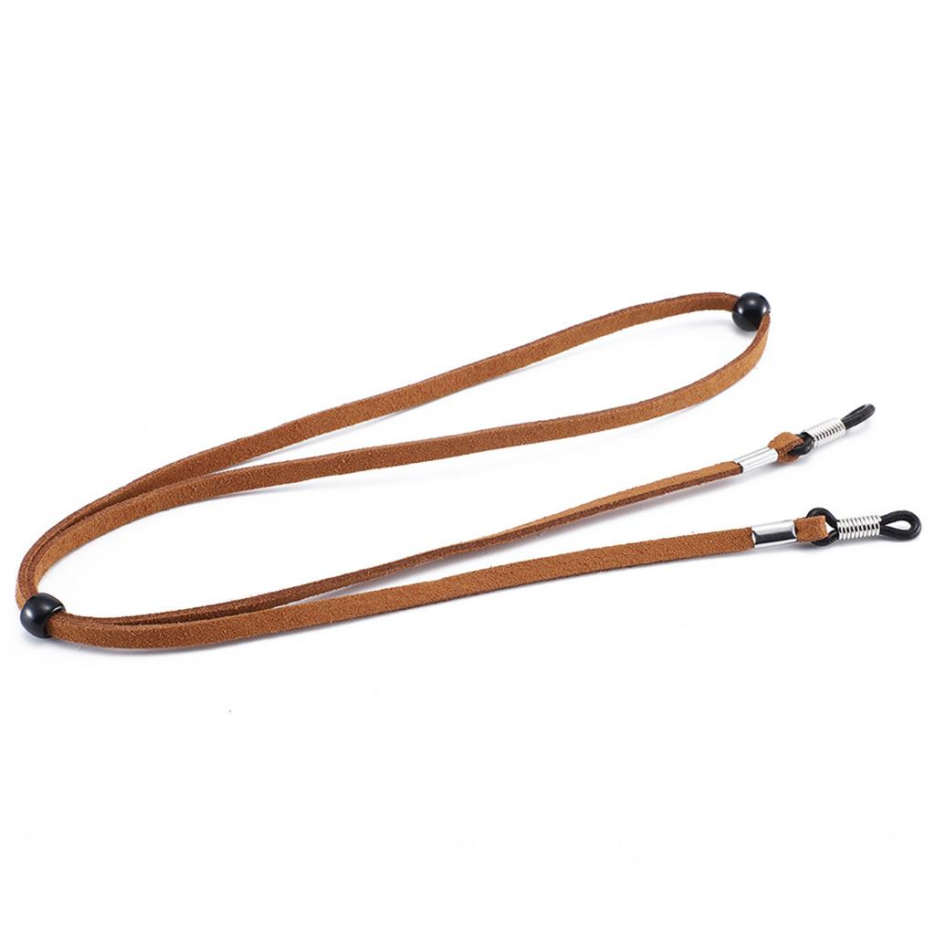 Eyeglass Strap Non-Slip Stretchy Universal Rope Eyewear Retainer Sports Light Brown