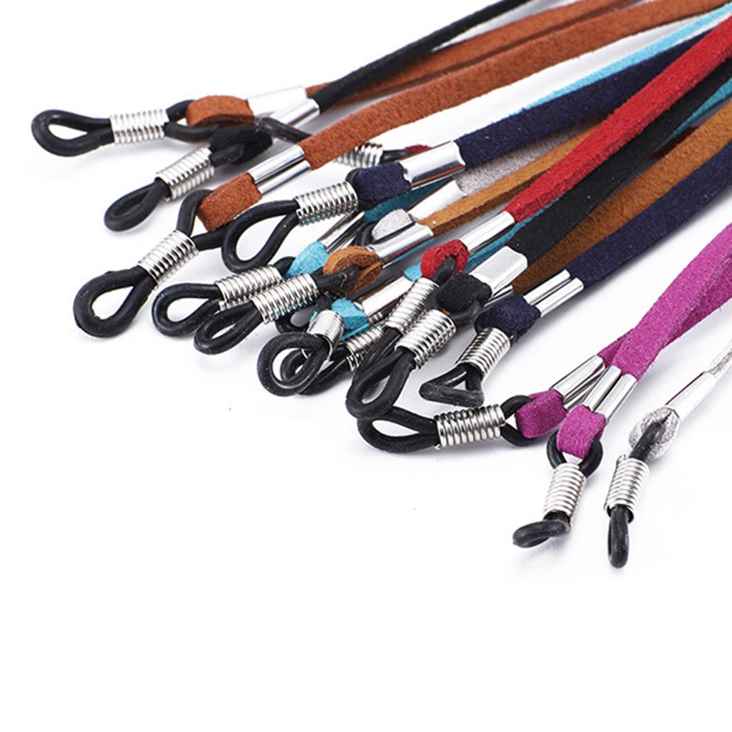 Eyeglass Strap Non-Slip Stretchy Universal Rope Eyewear Retainer Sports Dark Brown