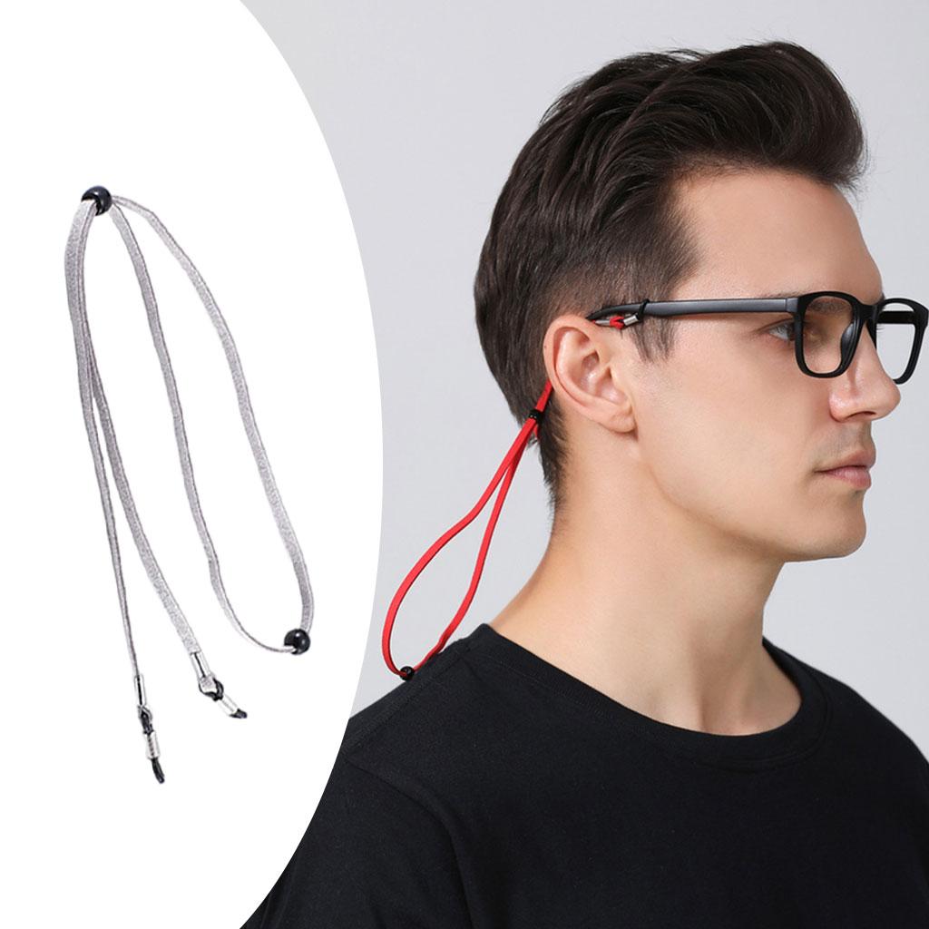 Eyeglass Strap Non-Slip Stretchy Universal Rope Eyewear Retainer Sports Grey
