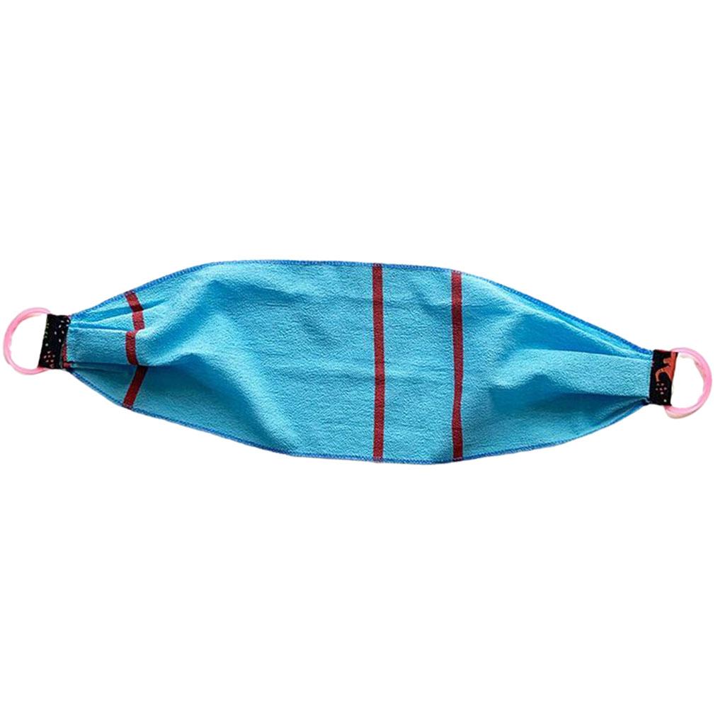 Exfoliating Washcloth Bath Towel Deep Clean Skin Back Scrub Massage Blue