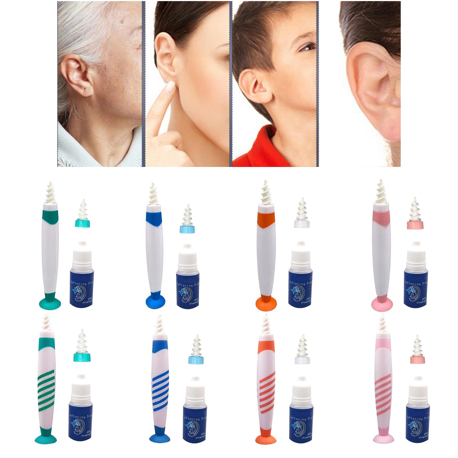 Safe Ear Wax Remover Ear Plugs Hearing Aid Health Soft Reusable for Kids Green