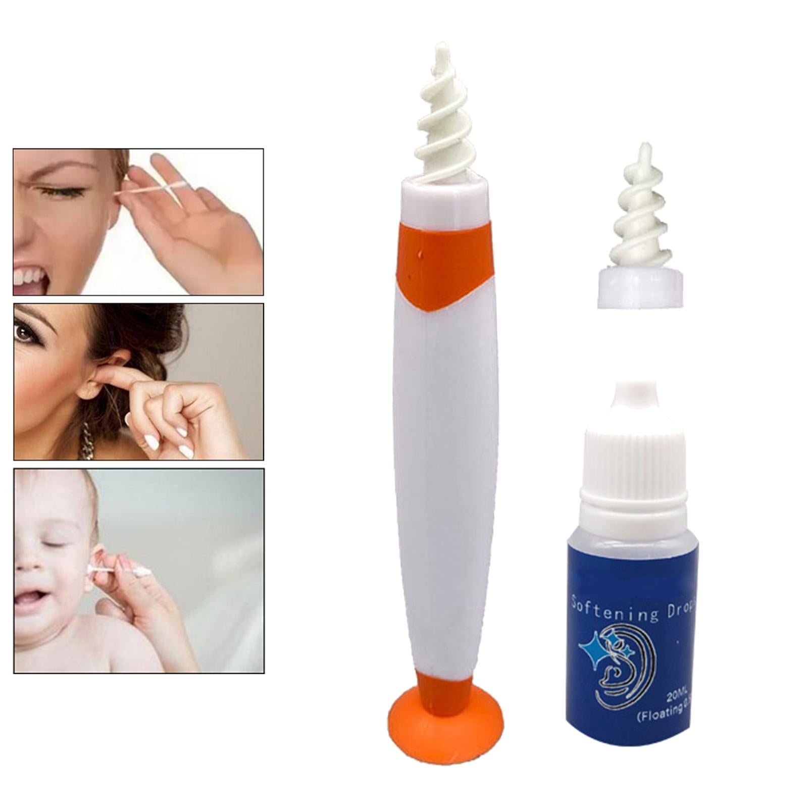 Safe Ear Wax Remover Ear Plugs Hearing Aid Health Soft Reusable for Kids Orange