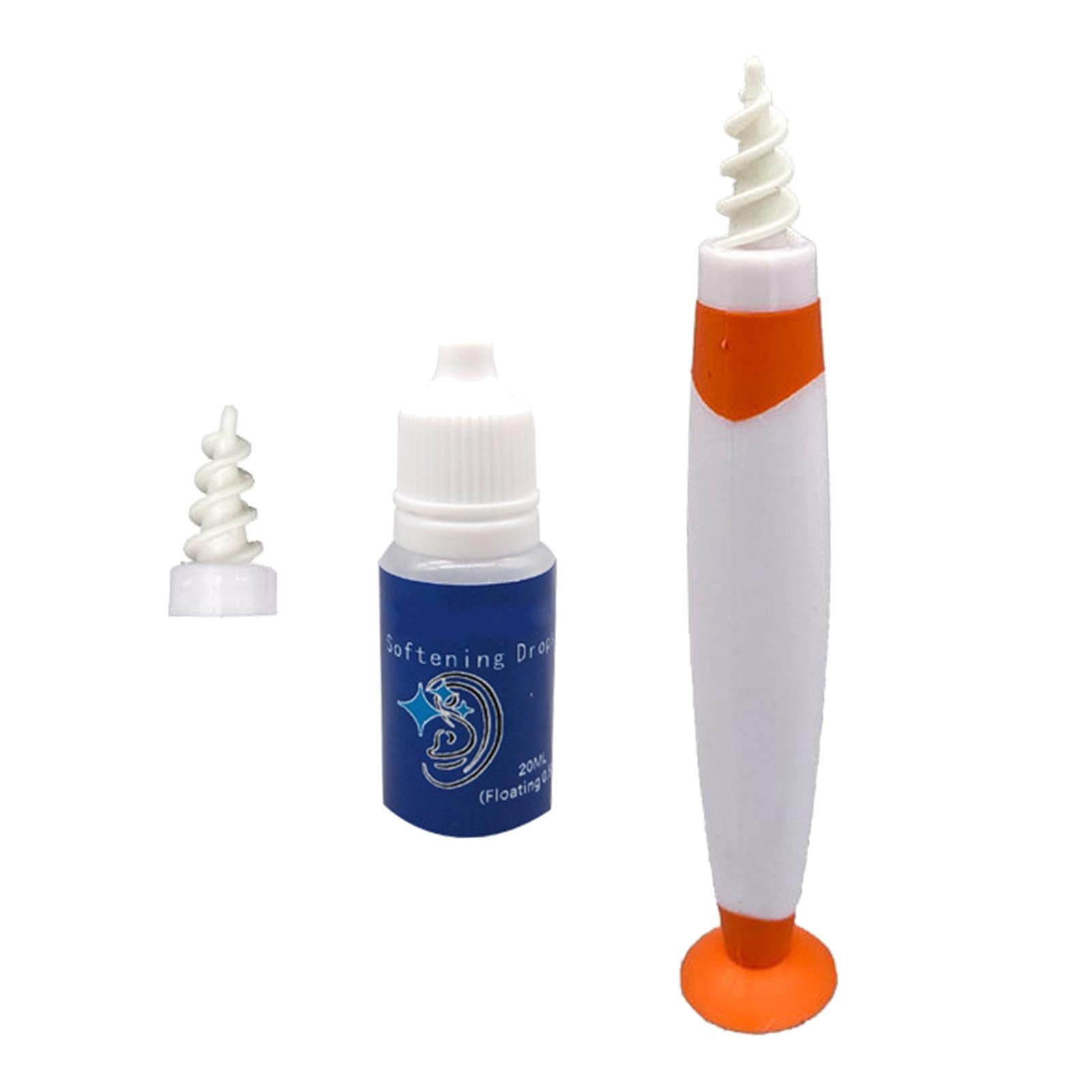 Safe Ear Wax Remover Ear Plugs Hearing Aid Health Soft Reusable for Kids Orange