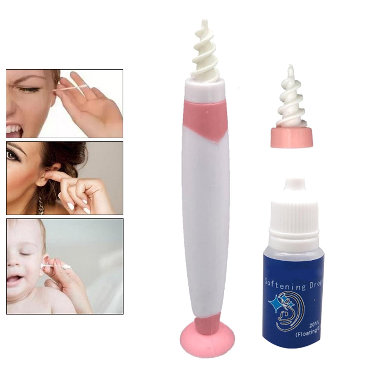 Safe Ear Wax Remover Ear Plugs Hearing Aid Health Soft Reusable for Kids Pink