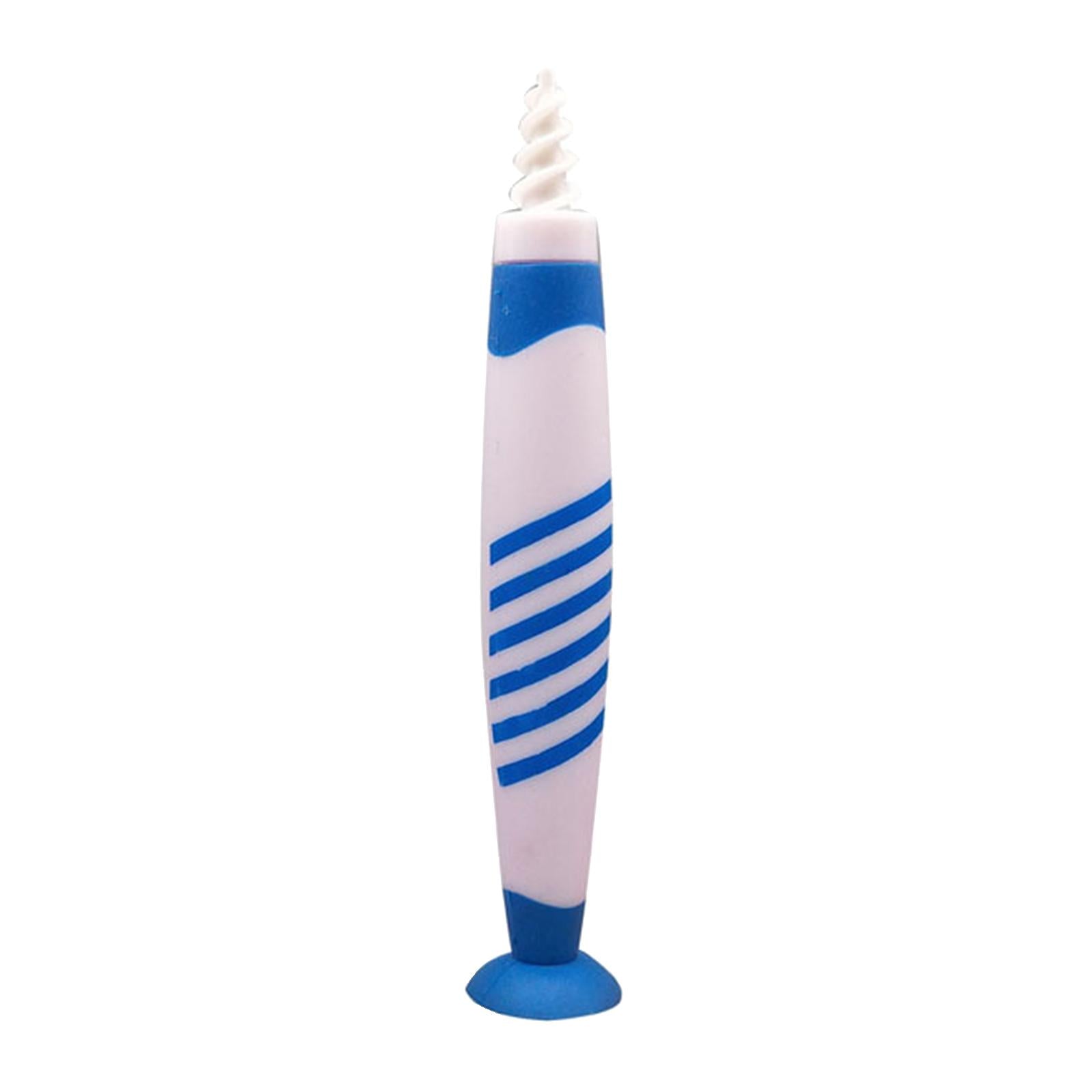 Safe Ear Wax Remover Ear Plugs Hearing Aid Health Soft Reusable for Kids Blue Stripe