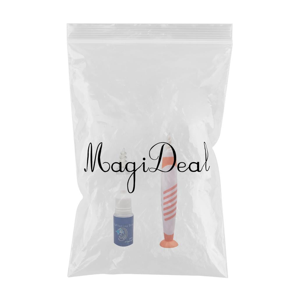 Safe Ear Wax Remover Ear Plugs Hearing Aid Health Soft Reusable for Kids Orange Stripe