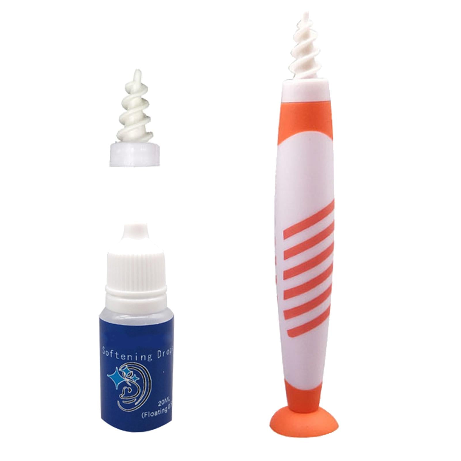 Safe Ear Wax Remover Ear Plugs Hearing Aid Health Soft Reusable for Kids Orange Stripe