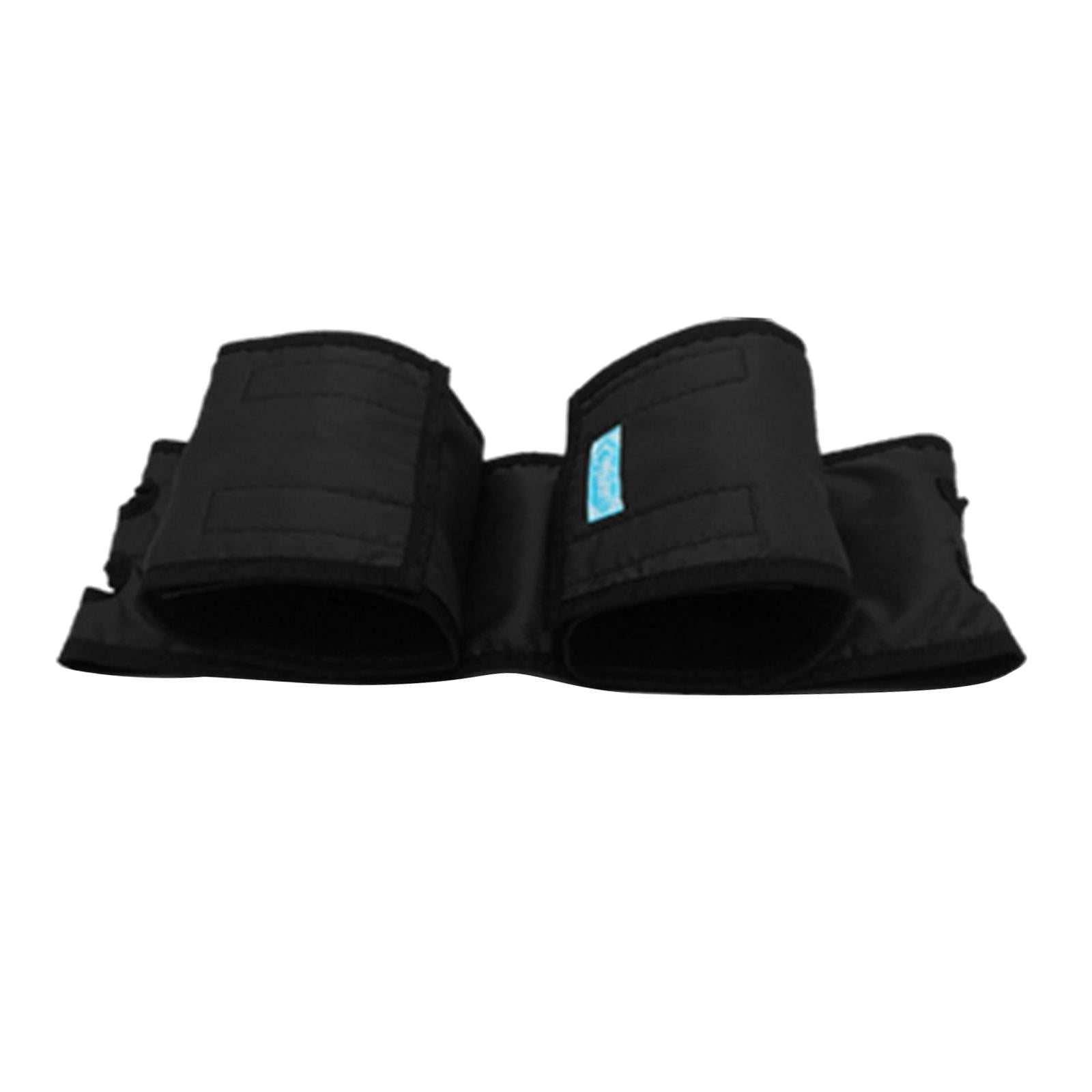 Wheelchair Footrest Leg Support Straps Adjustable for Elderly Adult Black