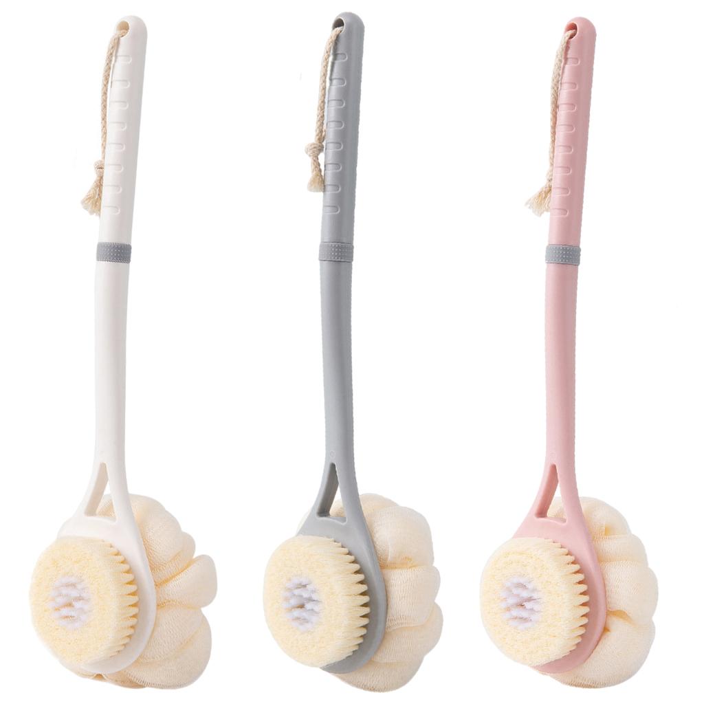 Bath Brush Exfoliating Body Clean Gentle Massage for Shower Adult Men pink