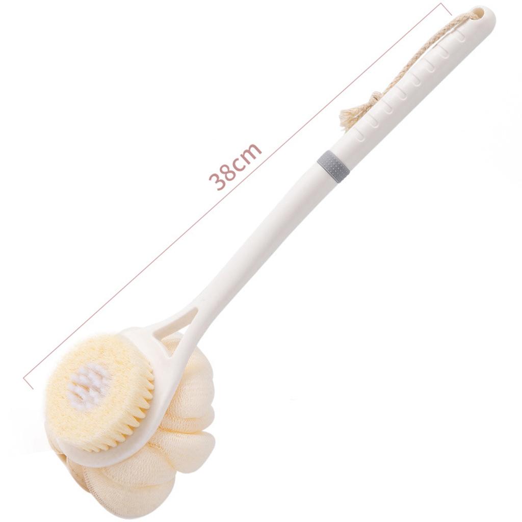 Bath Brush Exfoliating Body Clean Gentle Massage for Shower Adult Men white