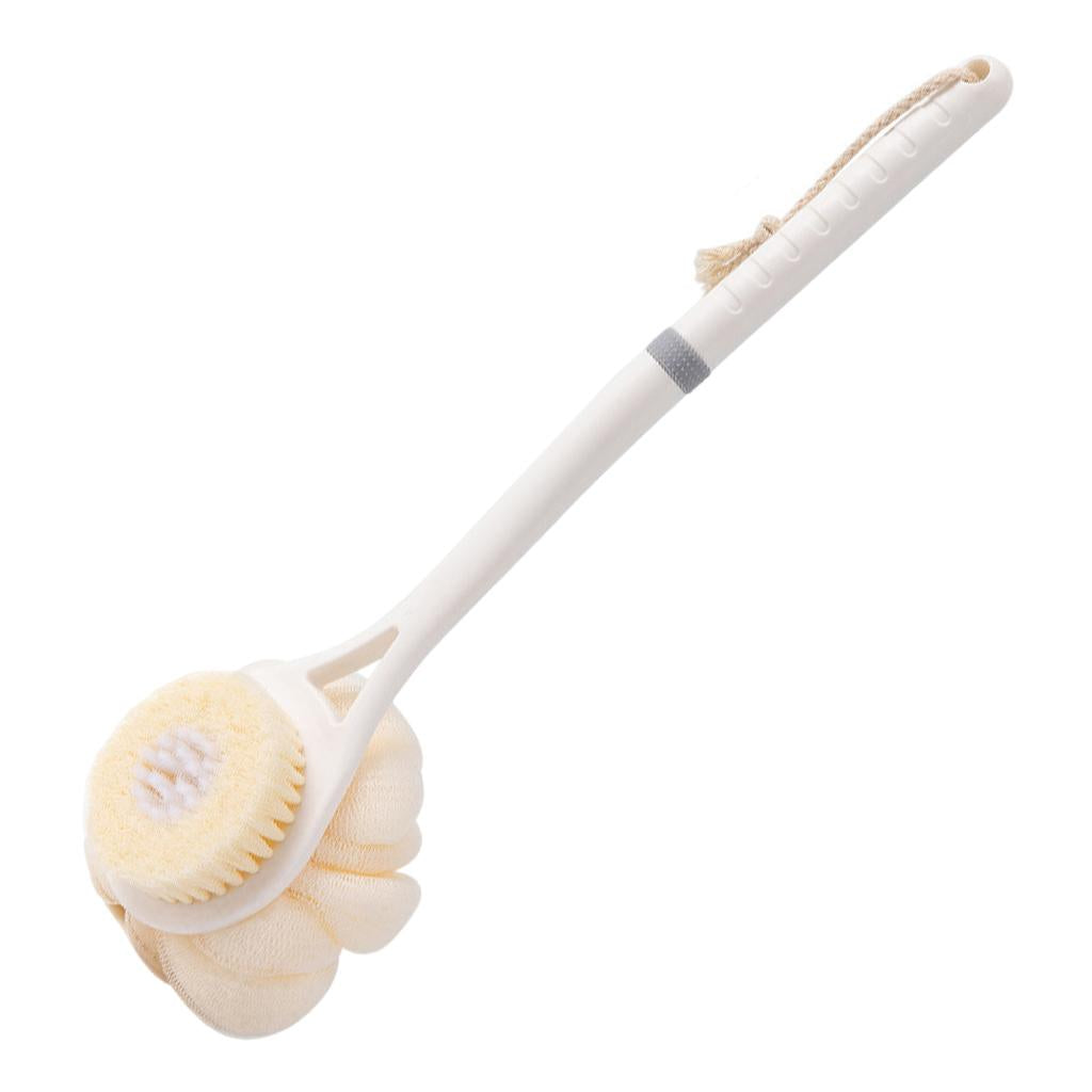 Bath Brush Exfoliating Body Clean Gentle Massage for Shower Adult Men white