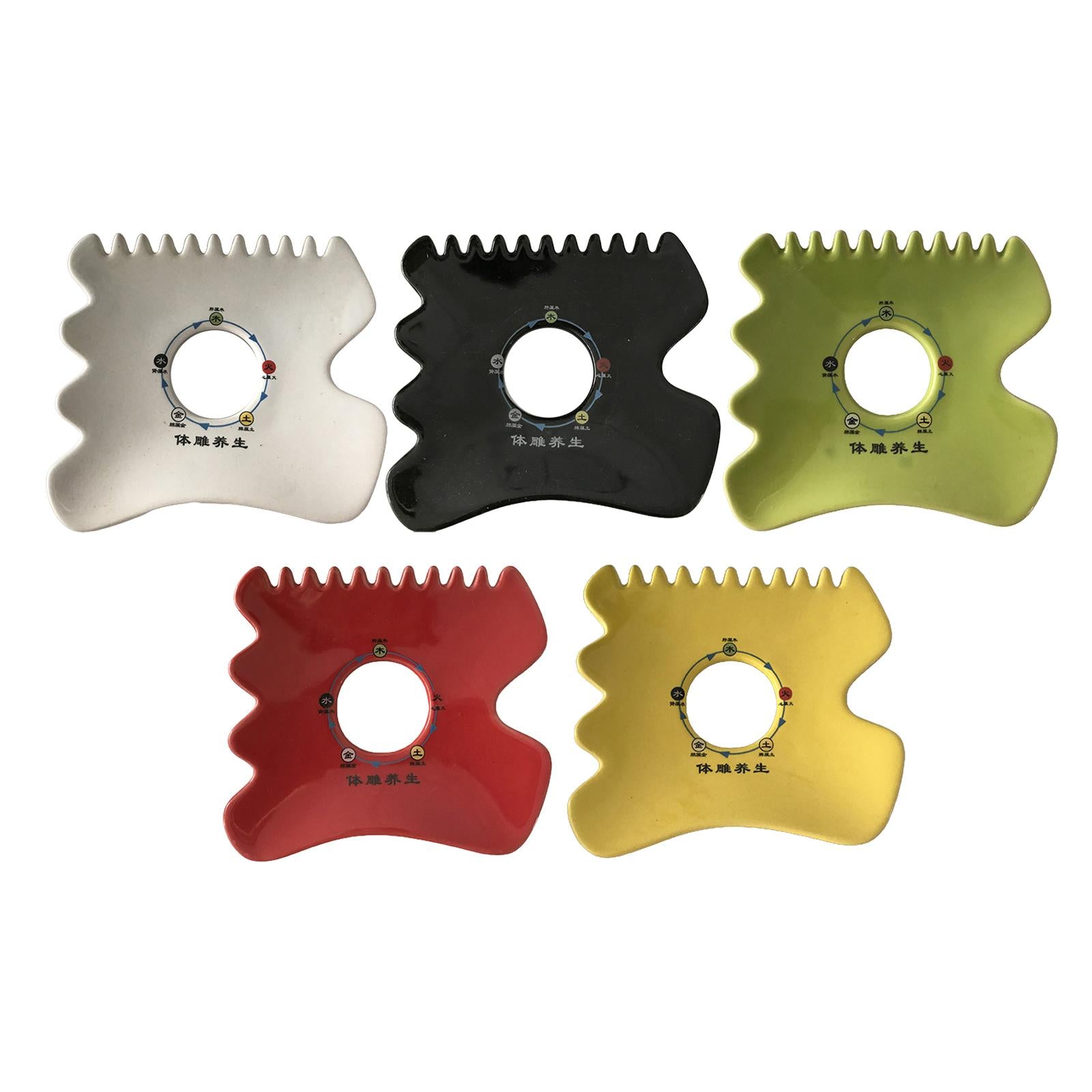 Scraping Board Skincare Sets for Shoulders Feet Relieve Muscle Tensions Red