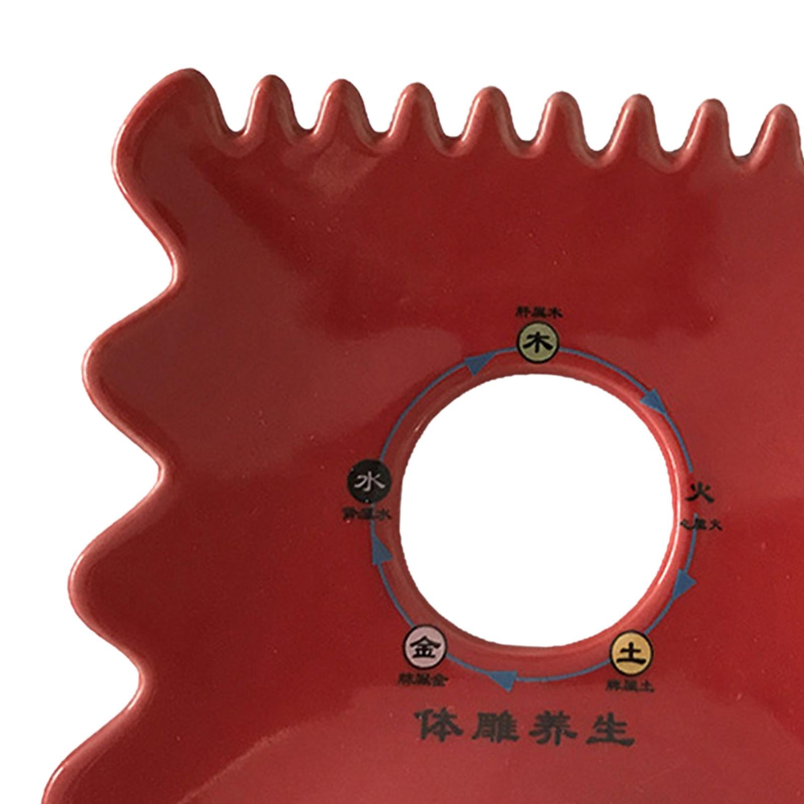 Scraping Board Skincare Sets for Shoulders Feet Relieve Muscle Tensions Red