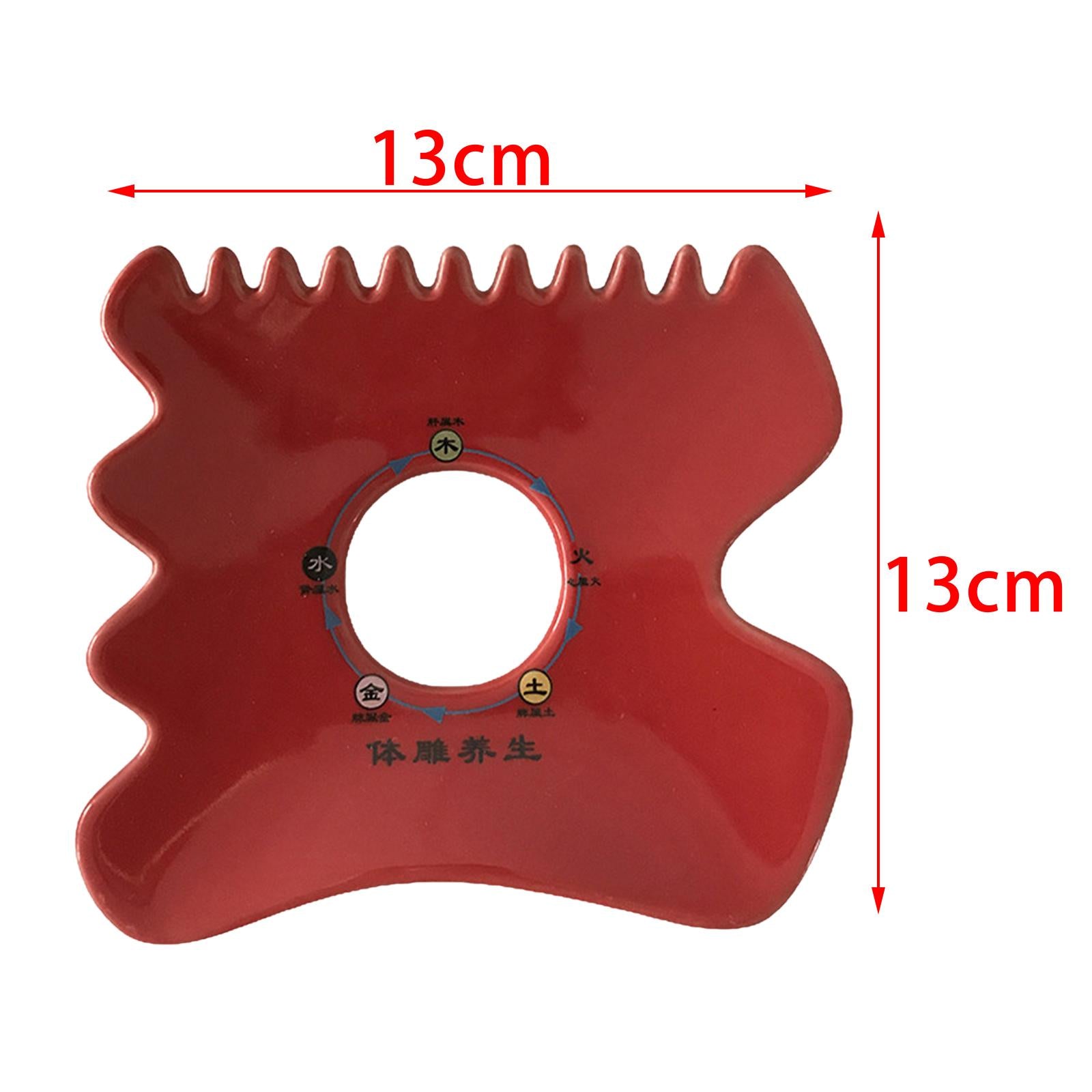 Scraping Board Skincare Sets for Shoulders Feet Relieve Muscle Tensions Red