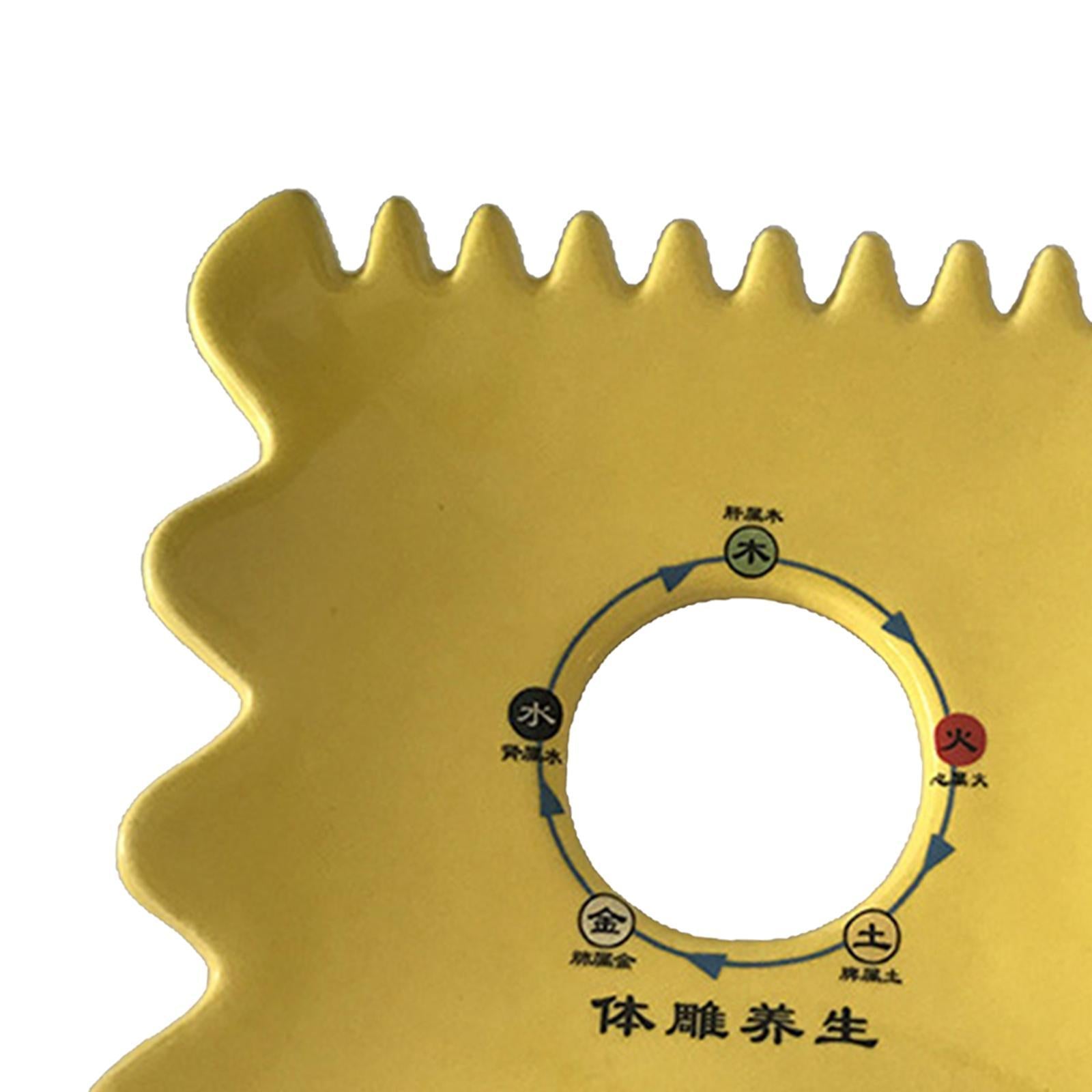 Scraping Board Skincare Sets for Shoulders Feet Relieve Muscle Tensions Yellow