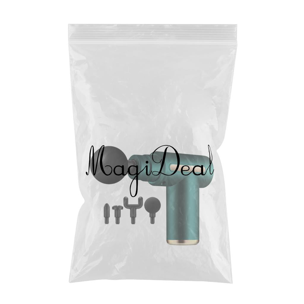 Muscle Massage Gun Percussion Massager Portable 6 Speed for Type-C Charge Green